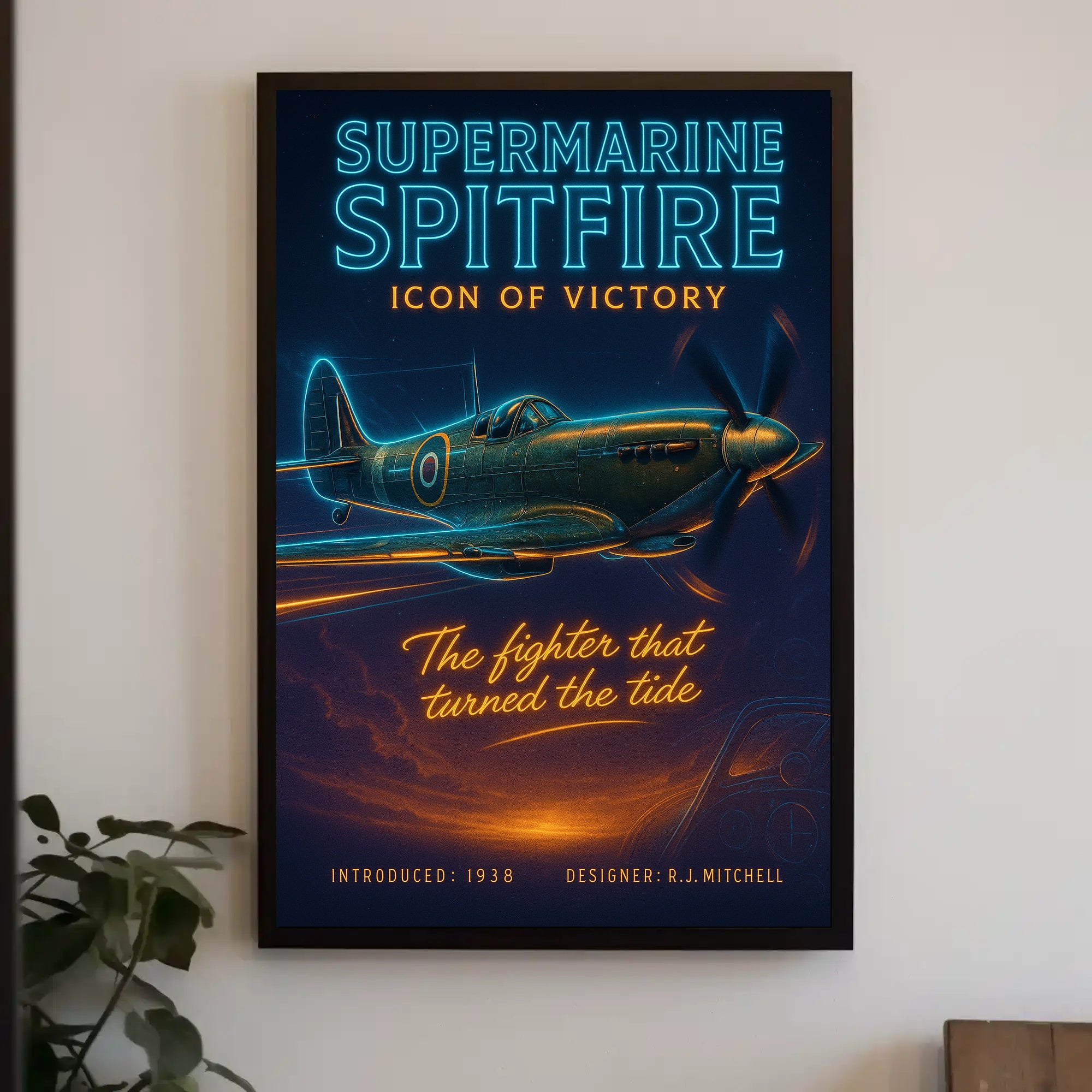 Supermarine Spitfire Victory Poster Wall Art PosterGoat