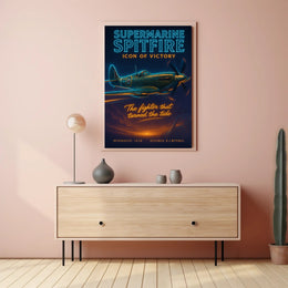 Supermarine Spitfire Victory Poster Wall Art PosterGoat