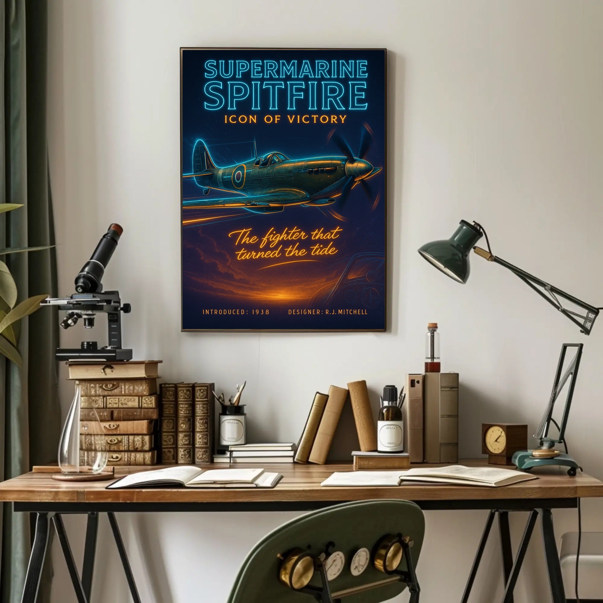 Supermarine Spitfire Victory Poster Wall Art PosterGoat