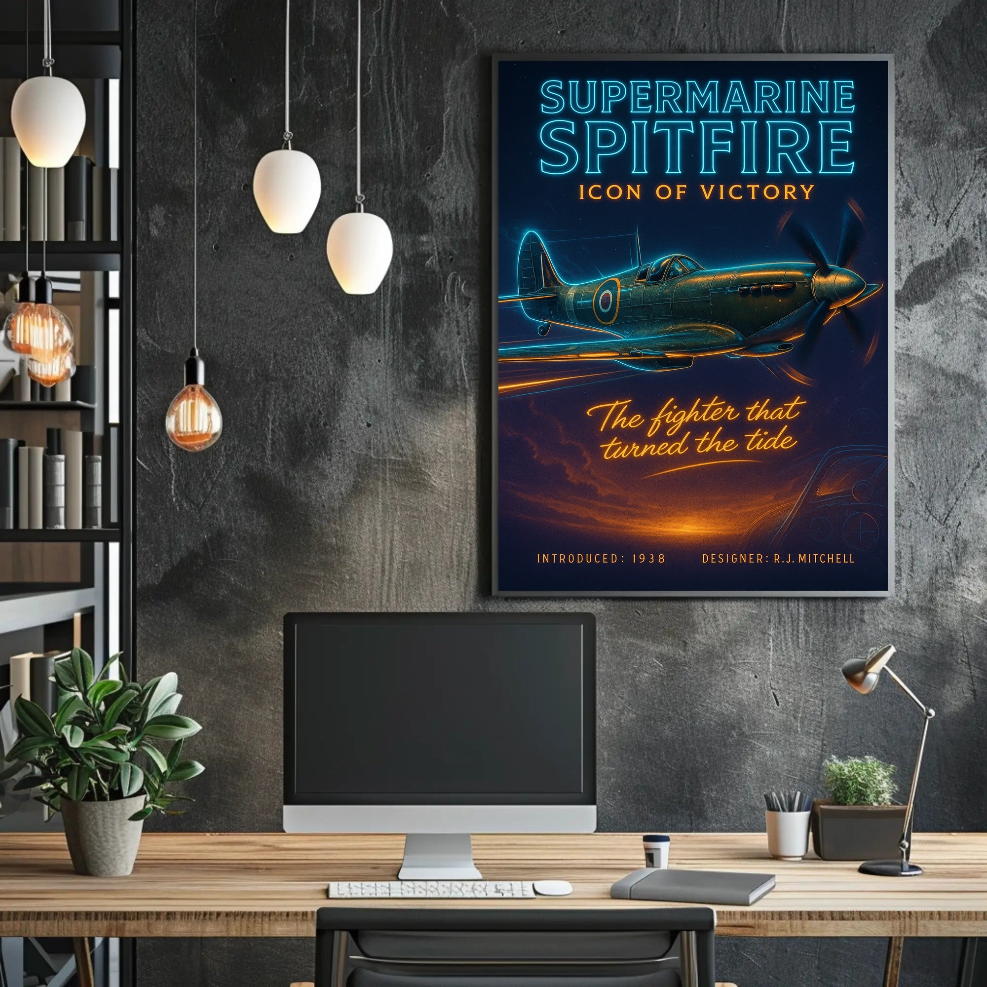 Supermarine Spitfire Victory Poster Wall Art PosterGoat
