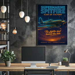 Supermarine Spitfire Victory Poster Wall Art PosterGoat