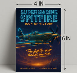 Supermarine Spitfire Victory Poster Wall Art PosterGoat