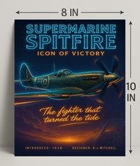 Supermarine Spitfire Victory Poster Wall Art PosterGoat