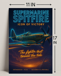 Supermarine Spitfire Victory Poster Wall Art PosterGoat