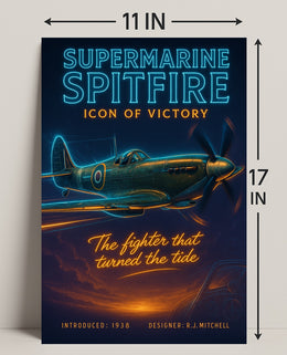 Supermarine Spitfire Victory Poster Wall Art PosterGoat