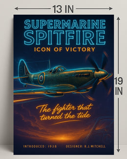Supermarine Spitfire Victory Poster Wall Art PosterGoat