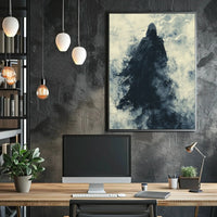 Supernatural Hooded Figure with Bats Artistic or Pop Culture Poster PosterGoat