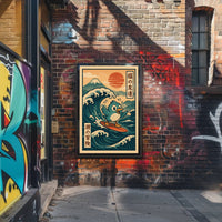 Surfing Adventure Poster PosterGoat