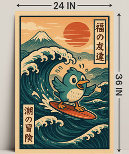 Surfing Adventure Poster PosterGoat