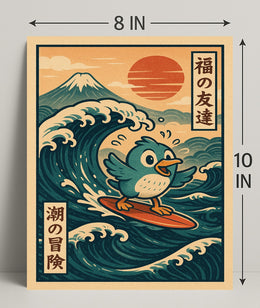 Surfing Adventure Poster PosterGoat