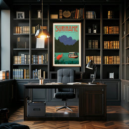 Suriname Ecotourism Adventure Poster: Vintage Travel Poster PosterGoat