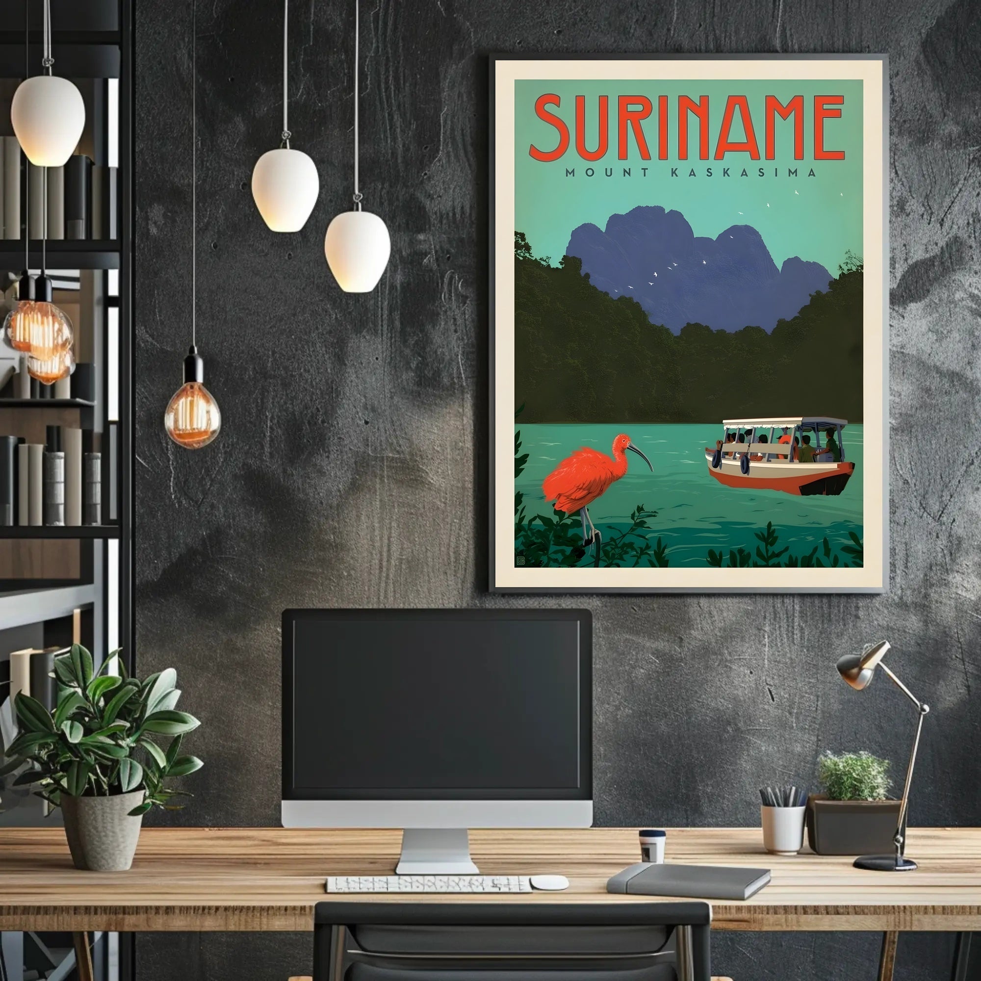 Suriname Ecotourism Adventure Poster: Vintage Travel Poster PosterGoat