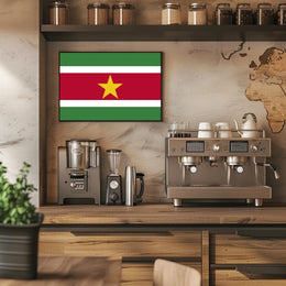 Suriname National Flag Patriotic Art Country Flag Poster PosterGoat