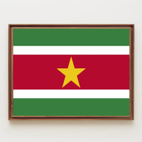 Suriname National Flag Patriotic Art Country Flag Poster PosterGoat