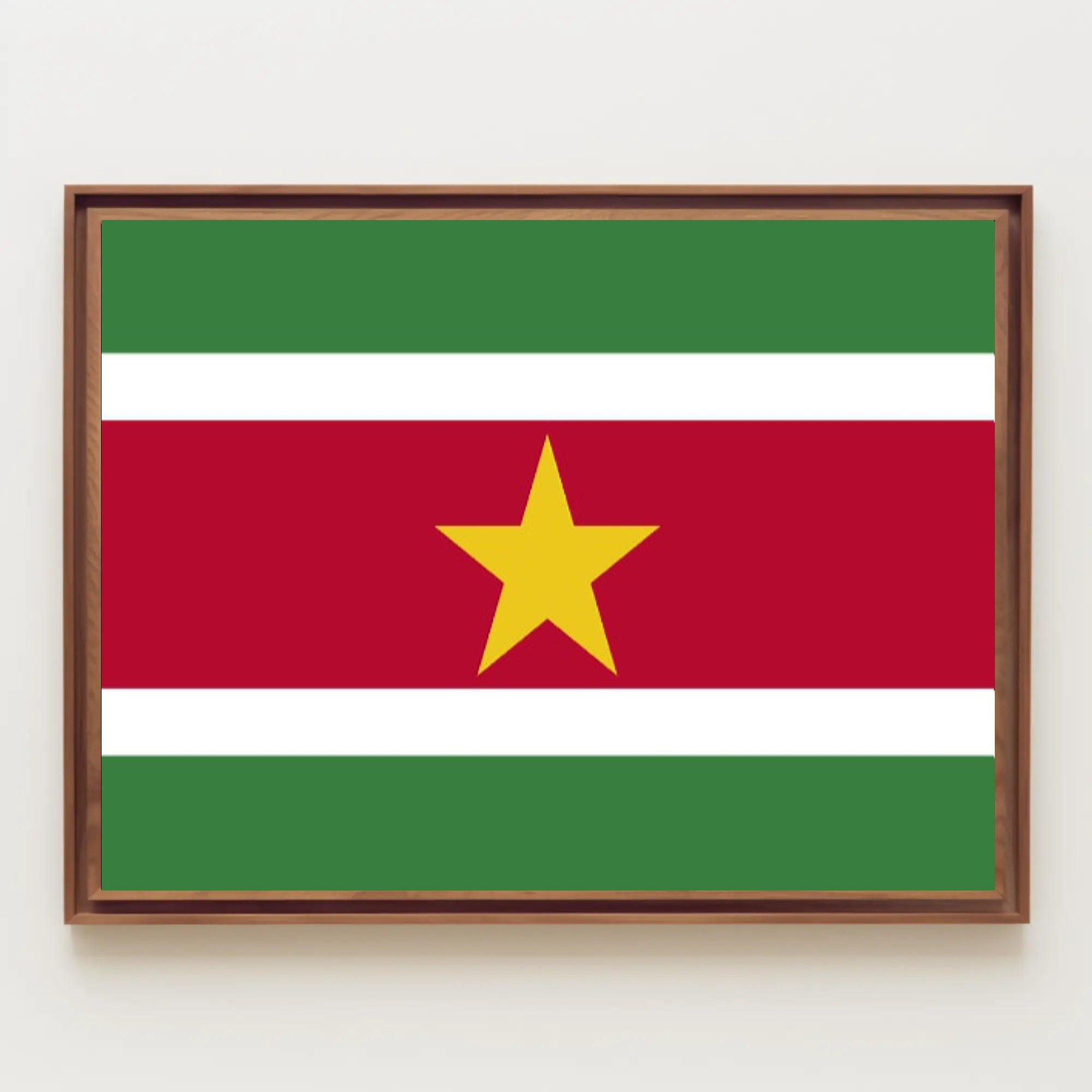 Suriname National Flag Patriotic Art Country Flag Poster PosterGoat