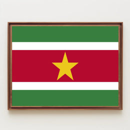 Suriname National Flag Patriotic Art Country Flag Poster PosterGoat