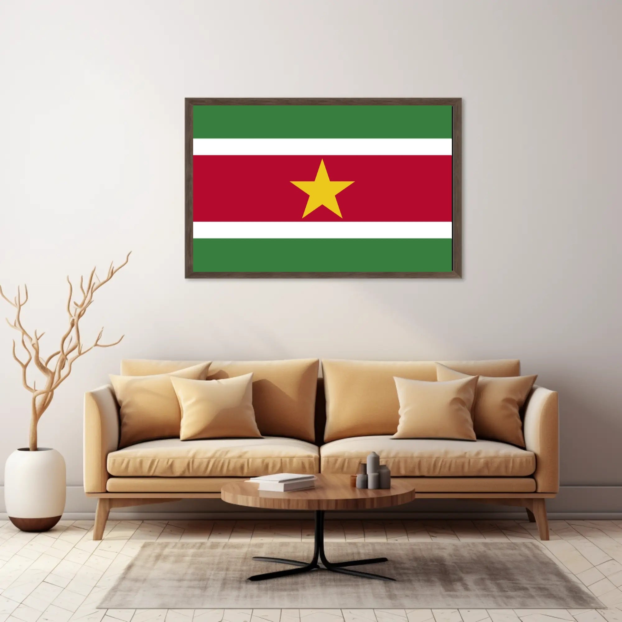 Suriname National Flag Patriotic Art Country Flag Poster PosterGoat