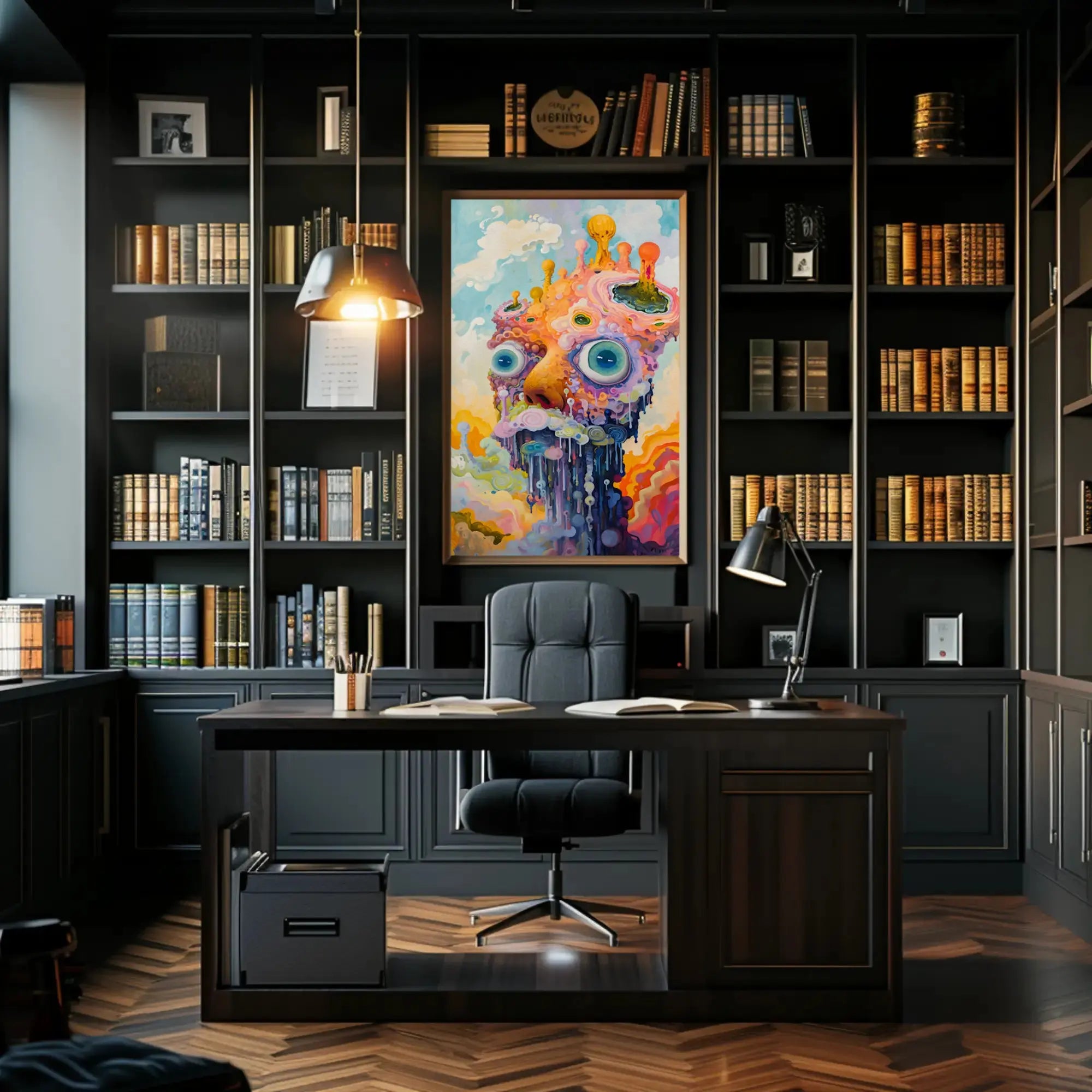 Surreal Abstract Fantasy with Vivid Colors Artistic Poster PosterGoat