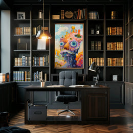 Surreal Abstract Fantasy with Vivid Colors Artistic Poster PosterGoat