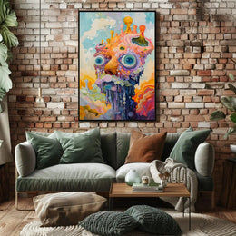 Surreal Abstract Fantasy with Vivid Colors Artistic Poster PosterGoat