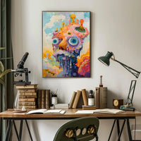 Surreal Abstract Fantasy with Vivid Colors Artistic Poster PosterGoat