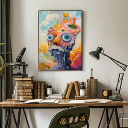 Surreal Abstract Fantasy with Vivid Colors Artistic Poster PosterGoat
