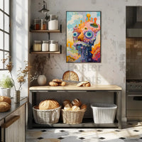 Surreal Abstract Fantasy with Vivid Colors Artistic Poster PosterGoat