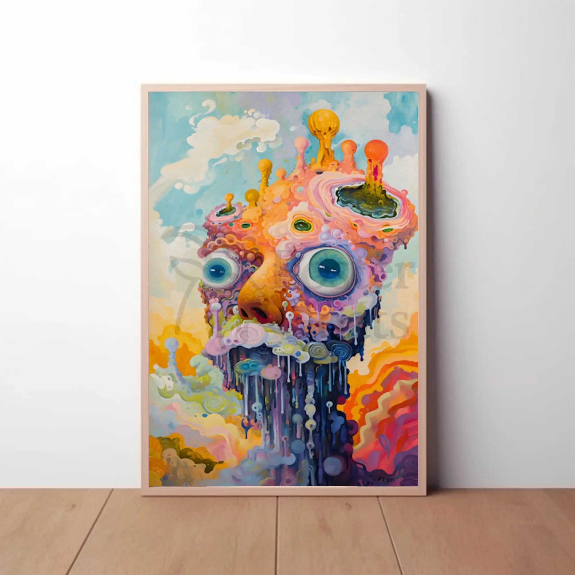 Surreal Abstract Fantasy with Vivid Colors Artistic Poster PosterGoat