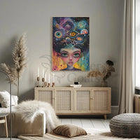Surreal Cosmic Mind Exploration Artistic Poster PosterGoat