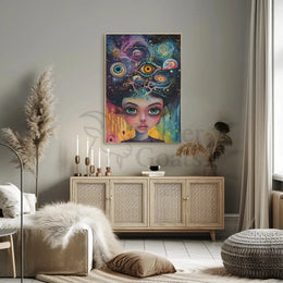 Surreal Cosmic Mind Exploration Artistic Poster PosterGoat