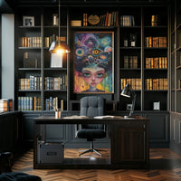 Surreal Cosmic Mind Exploration Artistic Poster PosterGoat