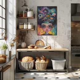 Surreal Cosmic Mind Exploration Artistic Poster PosterGoat