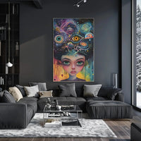Surreal Cosmic Mind Exploration Artistic Poster PosterGoat