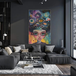 Surreal Cosmic Mind Exploration Artistic Poster PosterGoat