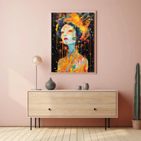 Surreal Cosmic Portrait Abstract, Artistic, or Pop Culture Poster PosterGoat