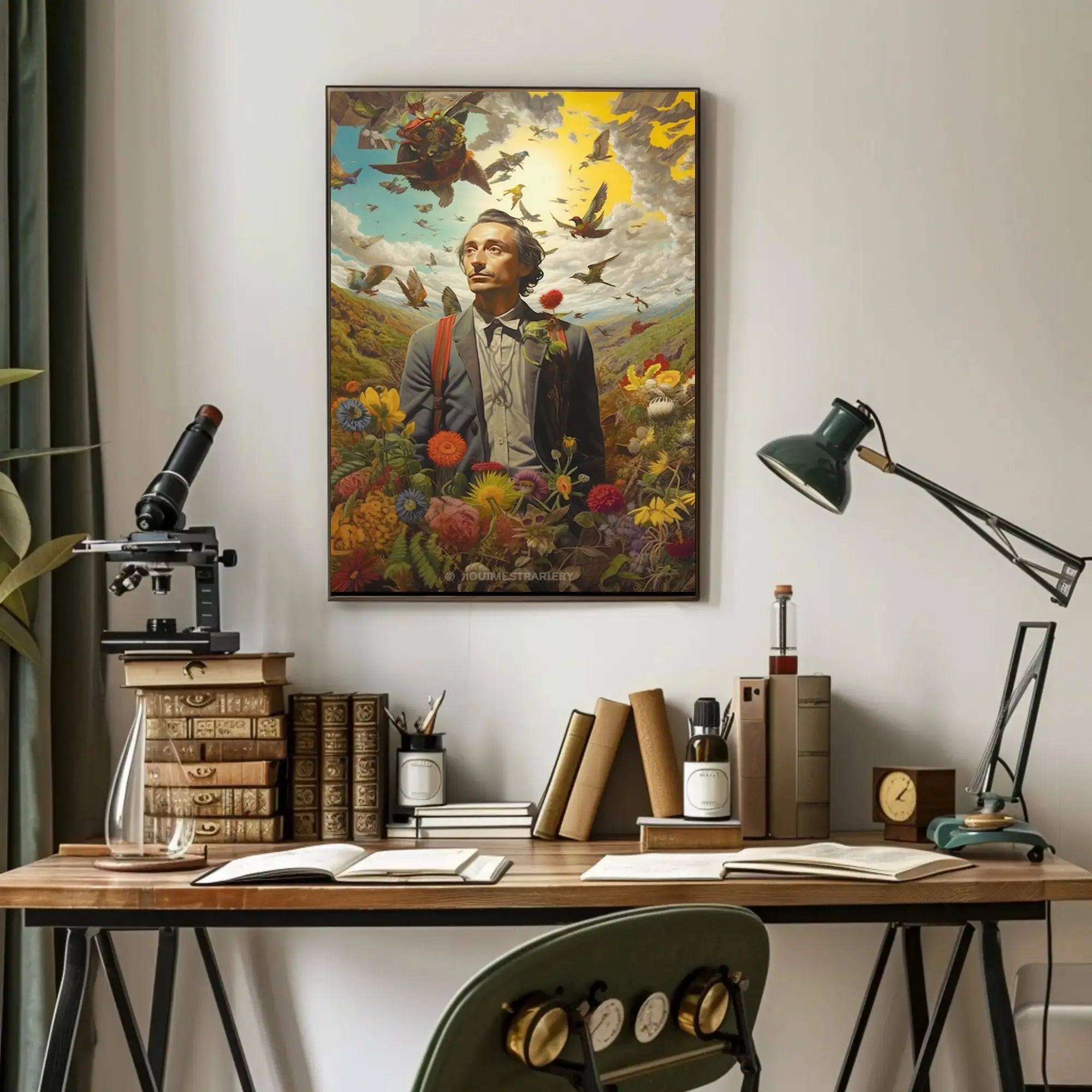 Surreal Dreamscape Nature Connection Artistic Poster PosterGoat