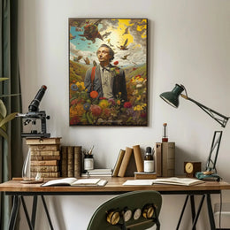 Surreal Dreamscape Nature Connection Artistic Poster PosterGoat