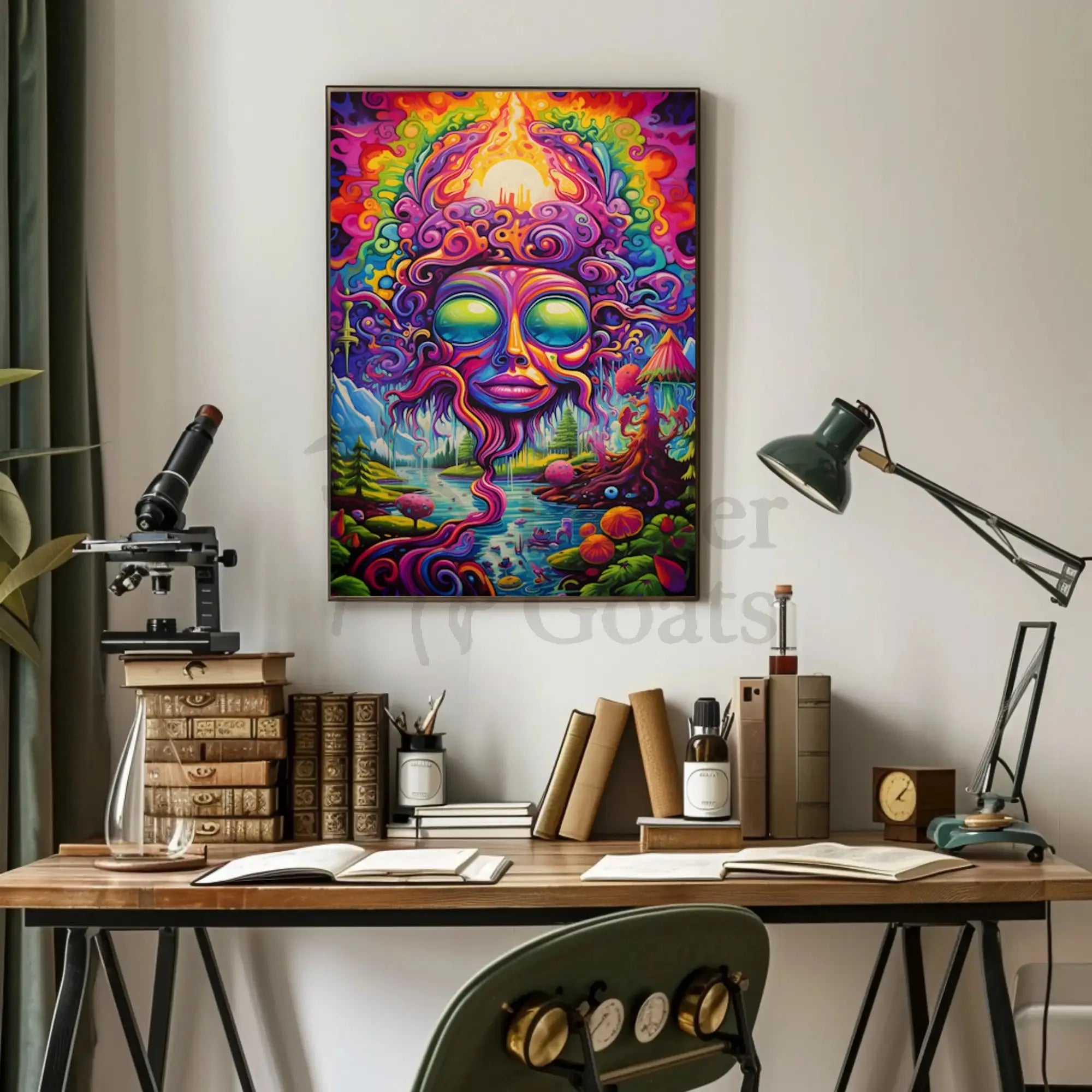 Surreal Fantasy Landscape Artistic Poster PosterGoat