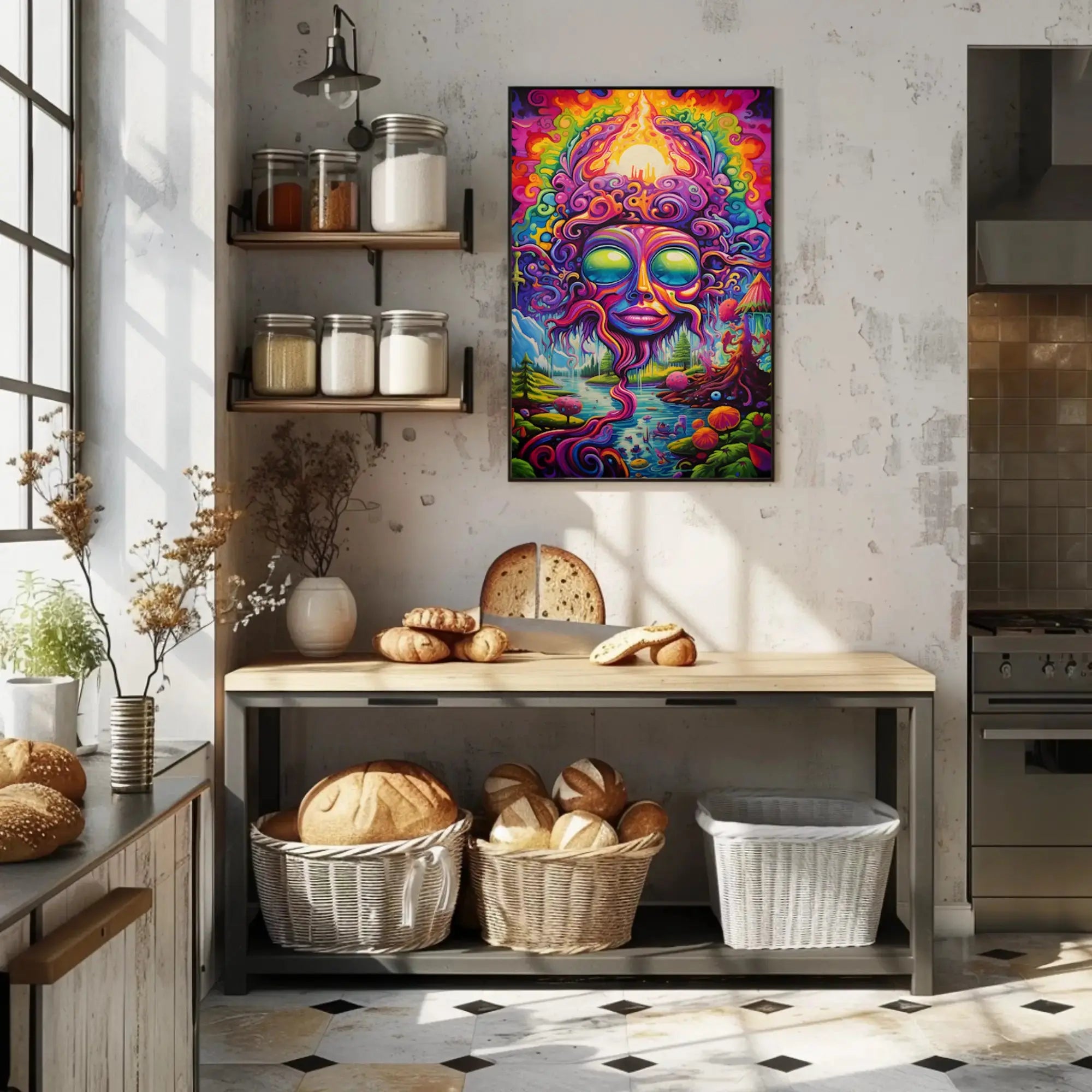 Surreal Fantasy Landscape Artistic Poster PosterGoat