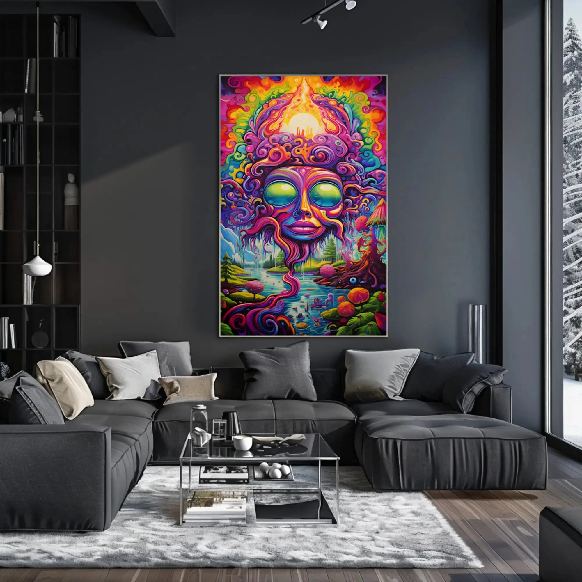 Surreal Fantasy Landscape Artistic Poster PosterGoat