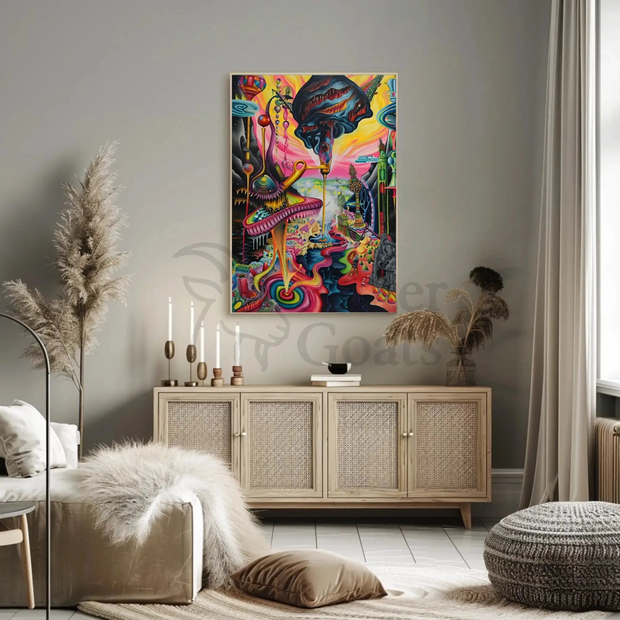 Surreal Fantasy World Avant-Garde Artistic Pop Culture Poster PosterGoat