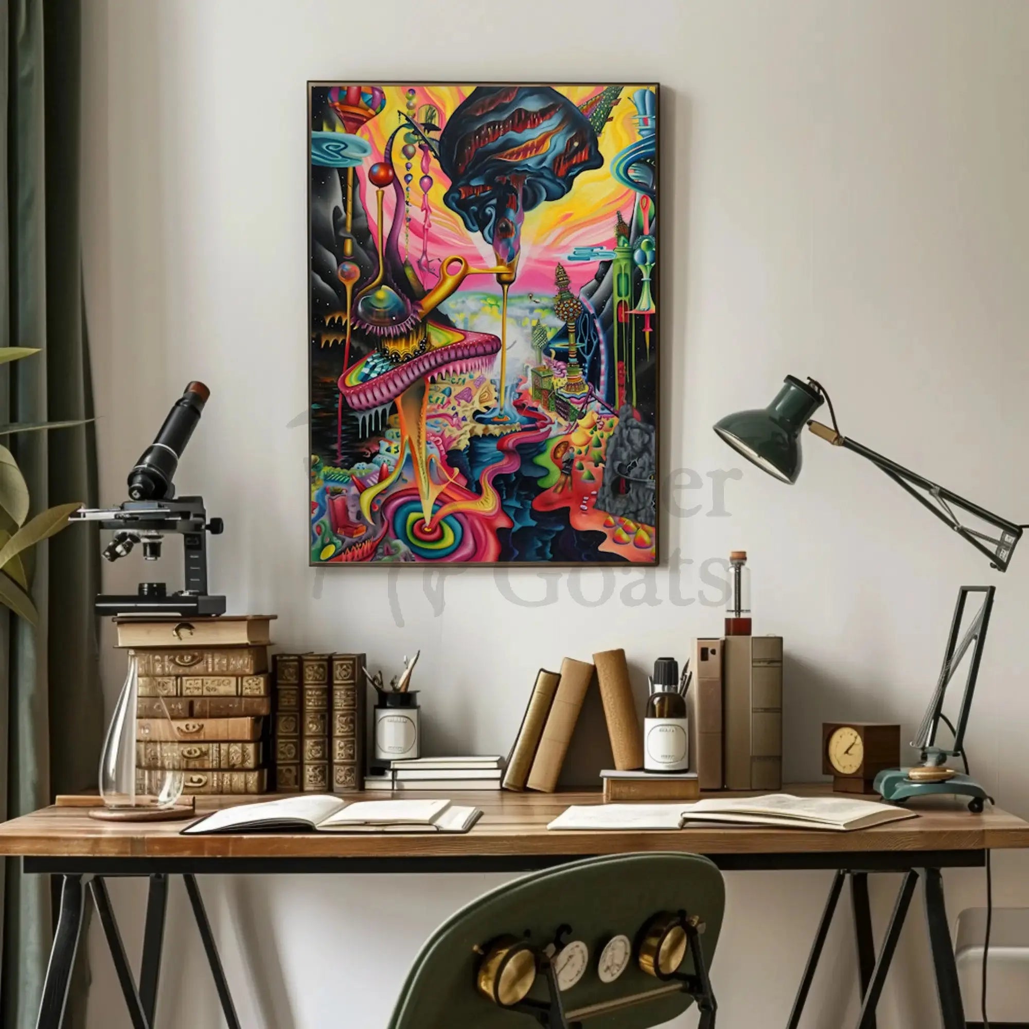 Surreal Fantasy World Avant-Garde Artistic Pop Culture Poster PosterGoat