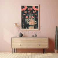 Surreal Floral Consciousness Abstract, Artistic, or Pop Culture Poster PosterGoat