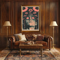 Surreal Floral Consciousness Abstract, Artistic, or Pop Culture Poster PosterGoat