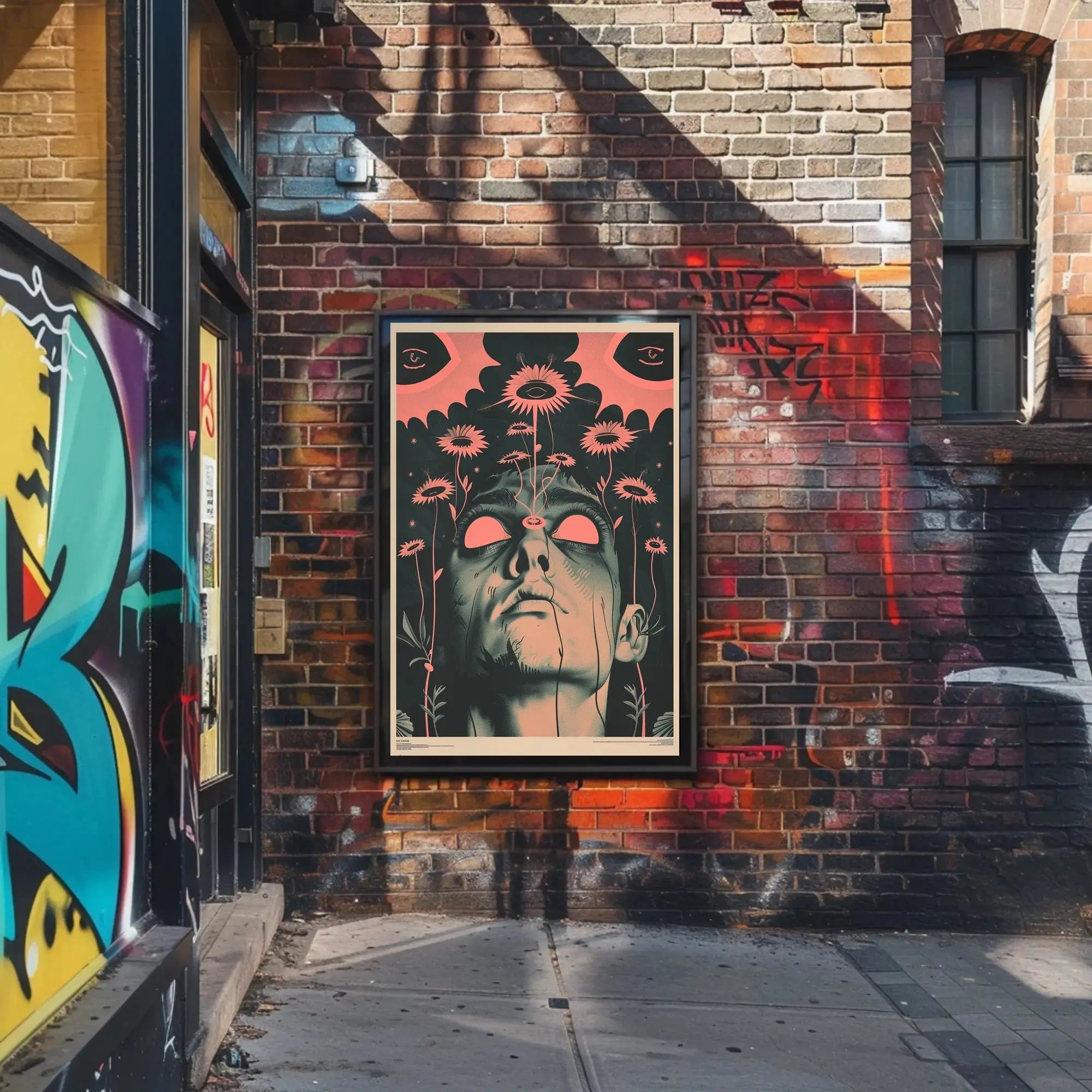 Surreal Floral Consciousness Abstract, Artistic, or Pop Culture Poster PosterGoat