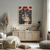 Surreal Floral Consciousness Abstract, Artistic, or Pop Culture Poster PosterGoat