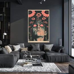 Surreal Floral Consciousness Abstract, Artistic, or Pop Culture Poster PosterGoat
