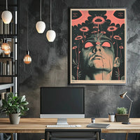 Surreal Floral Consciousness Abstract, Artistic, or Pop Culture Poster PosterGoat