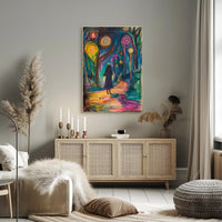 Surreal Journey through Mystical Landscapes Fantasy or Mythology Poster PosterGoat
