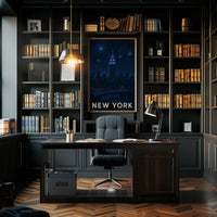 Surreal New York City Skyline Art Print, Artistic Poster PosterGoat
